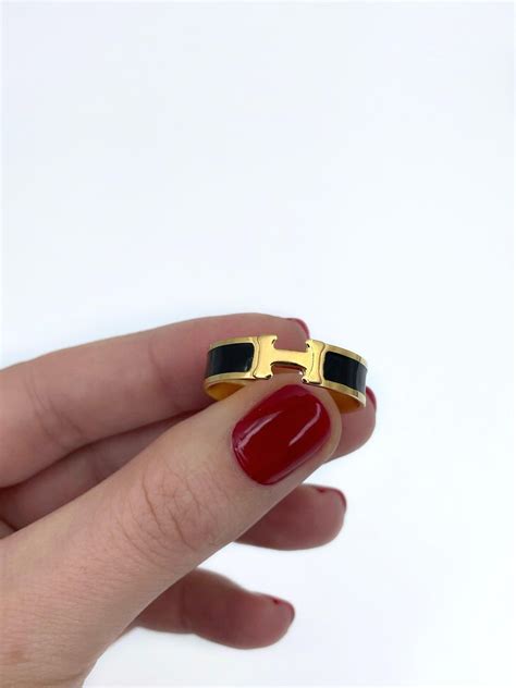 hermes ring clic h|Hermes clic h sale.